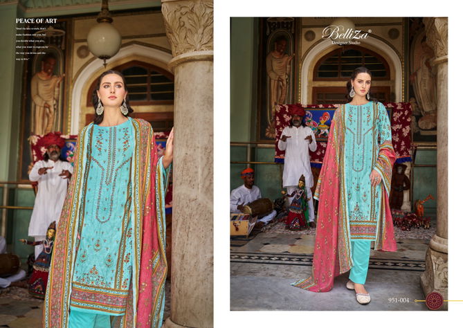 Bin Saeed Vol 6 By Belliza Cotton Digital Printed Dress Material Wholesale Shop In Surat
